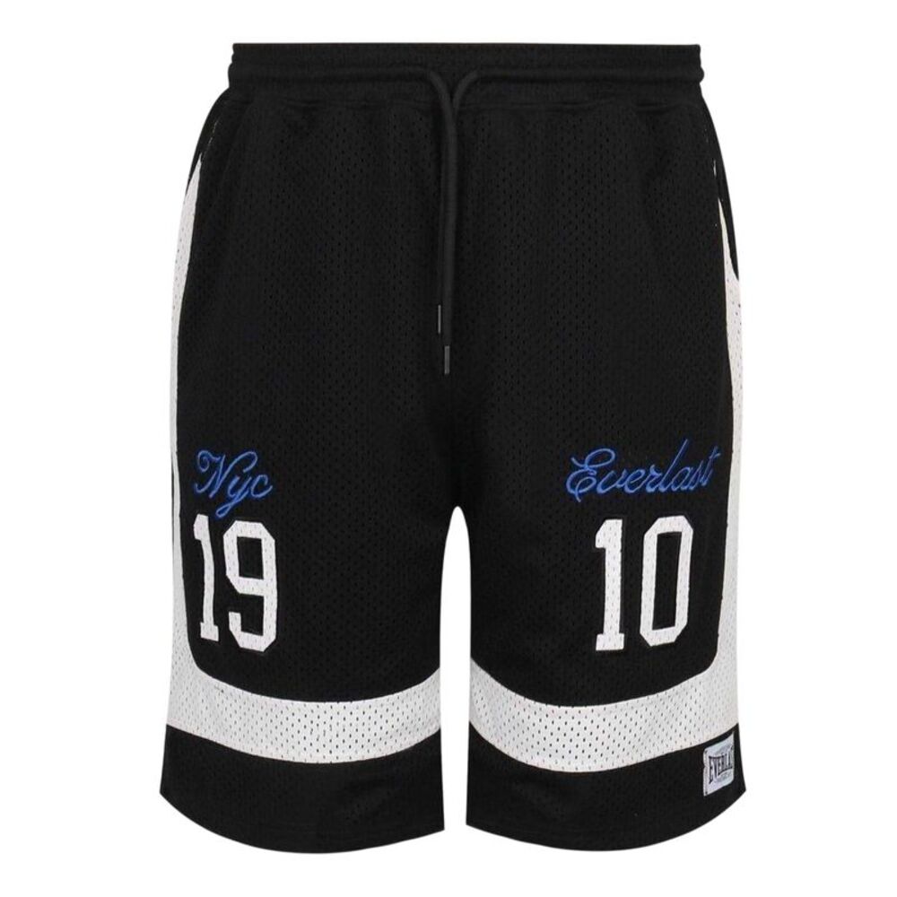 Everlast Mens NYC 19 Mesh Basketball Shorts / Black